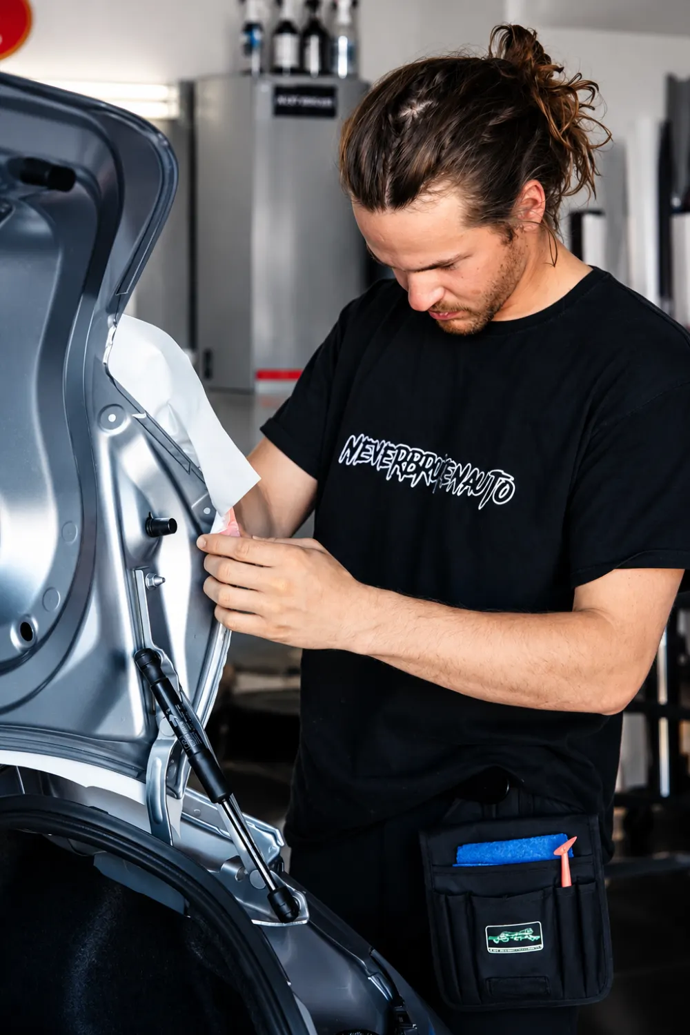 NBAUTOAZ protection and finish work inside the Arizona studio